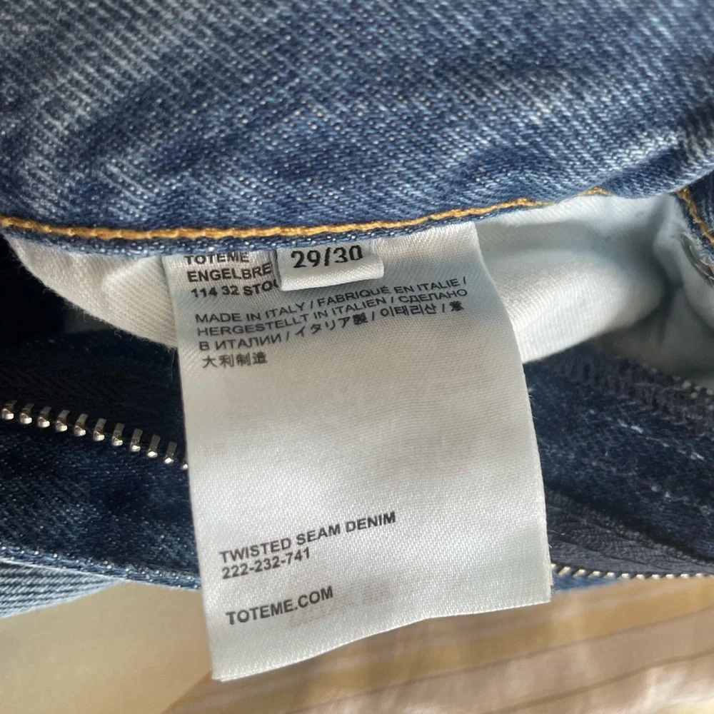 Toteme Twisted seam denim worn blue NWT - Picture 10 of 10
